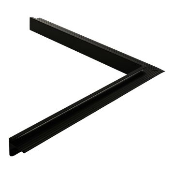 Tagliste standard inderhjørne sort 45 mm