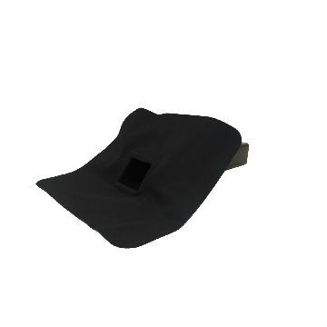 EPDM afvandingssystem 60 mm x 80 mm - 45º udløb