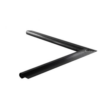 Vulstliste standard inderhjørne sort 26 mm