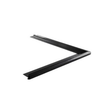 Vulstliste standard yderhjørne sort 26 mm