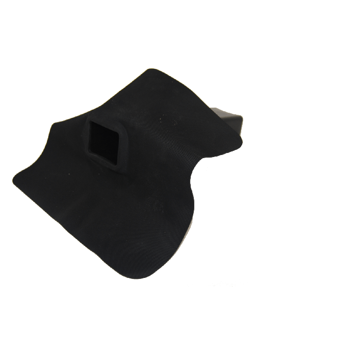 EPDM afvandingssystem 60 mm x 100 mm - 90º udløb